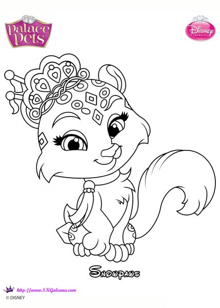 Palace Pets Snowpaws coloring page image