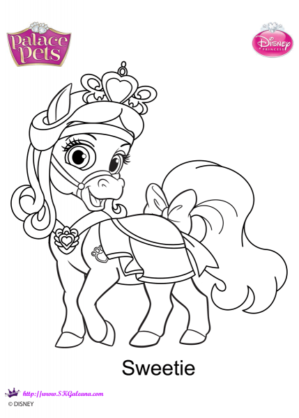 Palace Pets Sweetie coloring page image