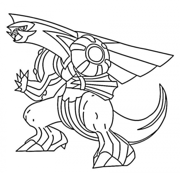 Palkia  coloring page image