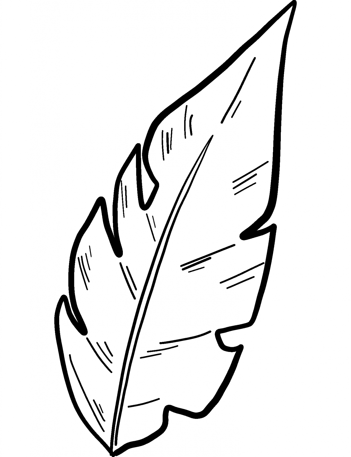 Palm Leaf coloring page - ColouringPages