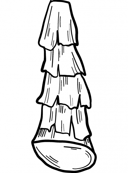 Palm Tree Trunk coloring page image