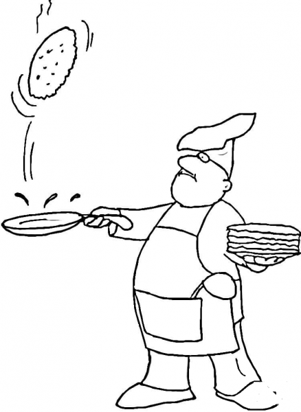 Pancake  coloring page image