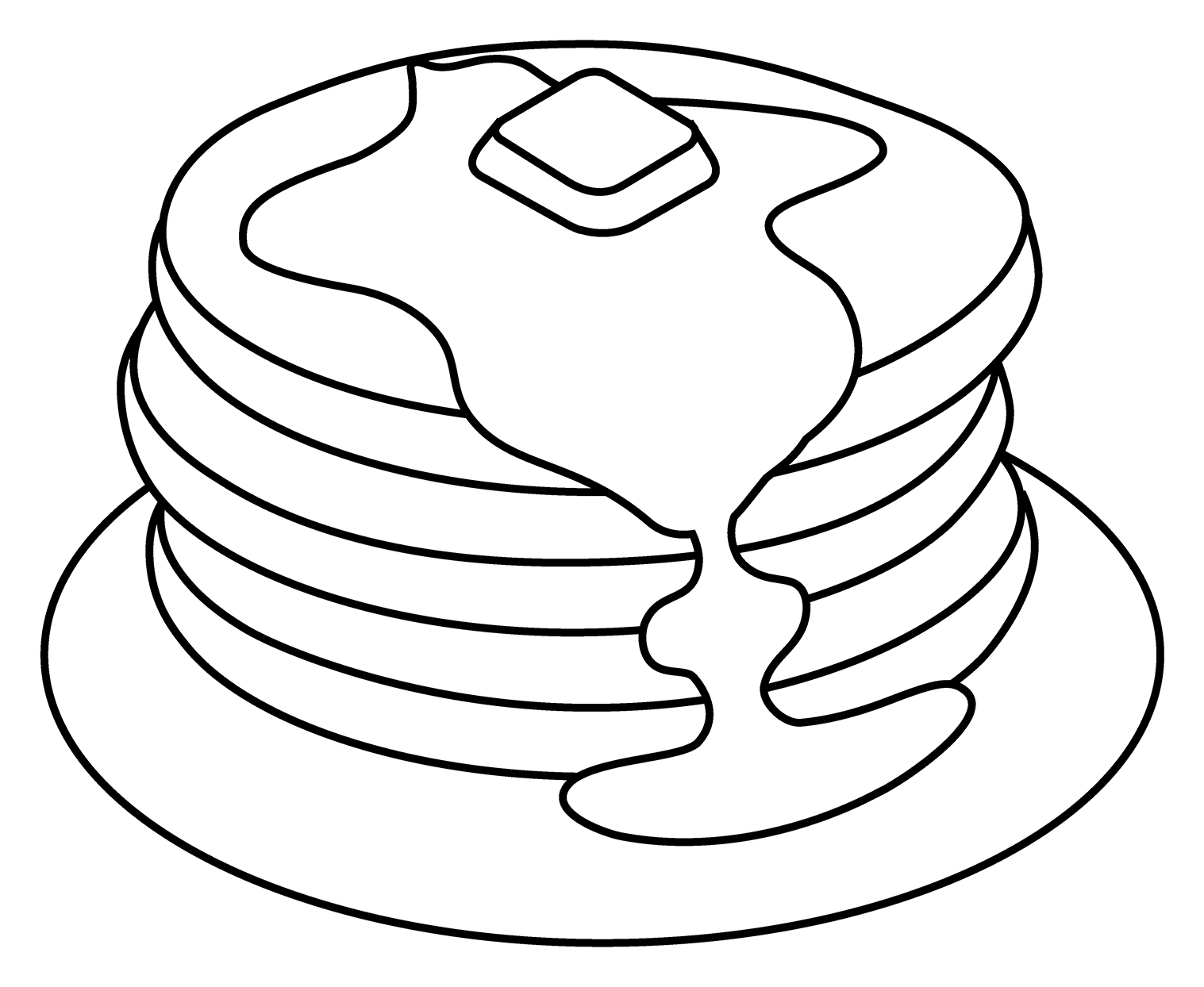 Pancakes Emoji coloring page - ColouringPages