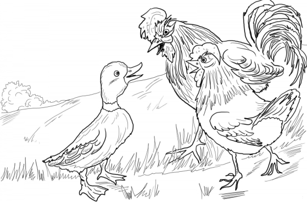 Panic Spreads from Lucky Ducky coloring page image