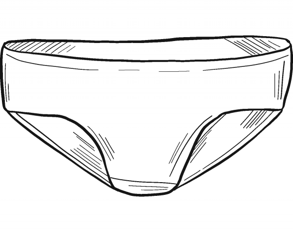 Panties coloring page - ColouringPages