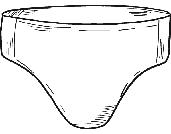 Panties coloring page image