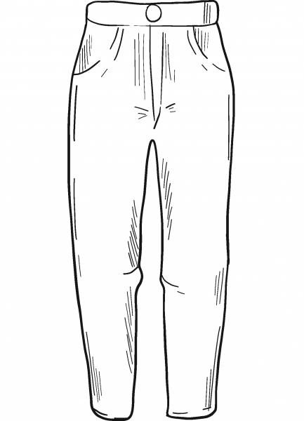 Pants coloring page image