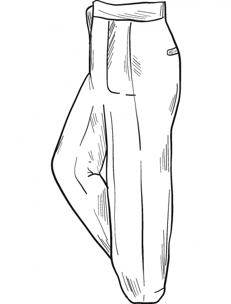 Pants coloring page image