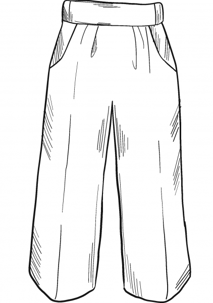 Pants coloring page image