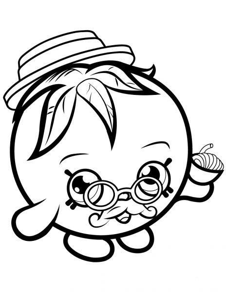 Papa Tomato Shopkin coloring page image