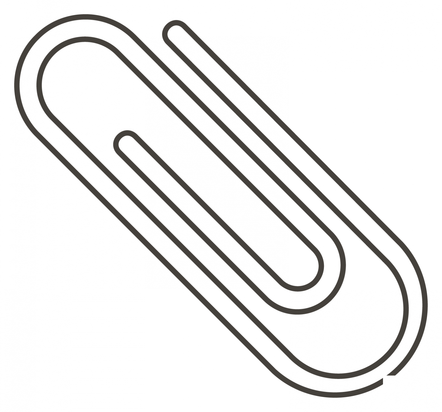 Paperclip coloring page - ColouringPages