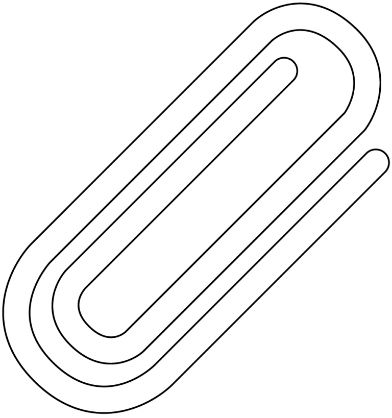 Paperclip coloring page - ColouringPages