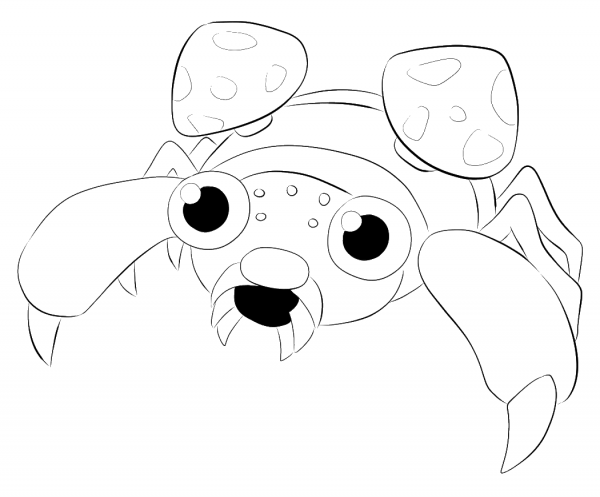 Paras coloring page image