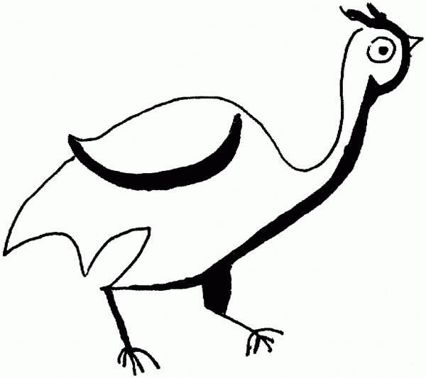 Partridge coloring page image