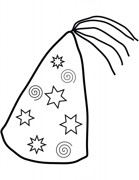 Party Hat coloring page image