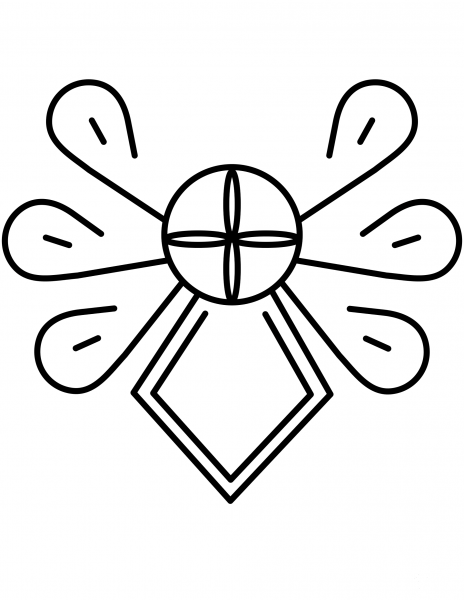 Parzenica Pattern coloring page image