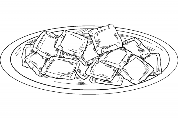 Pasta coloring page image