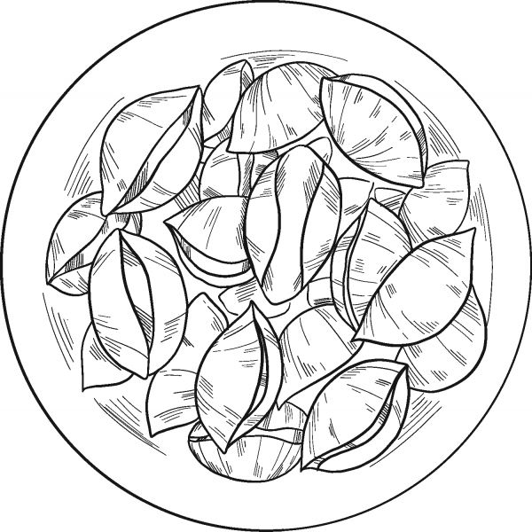 Pasta coloring page image