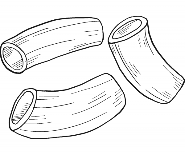 Pasta coloring page image