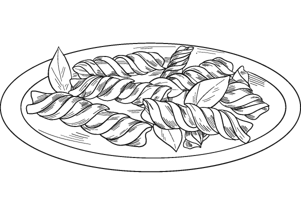Pasta coloring page image