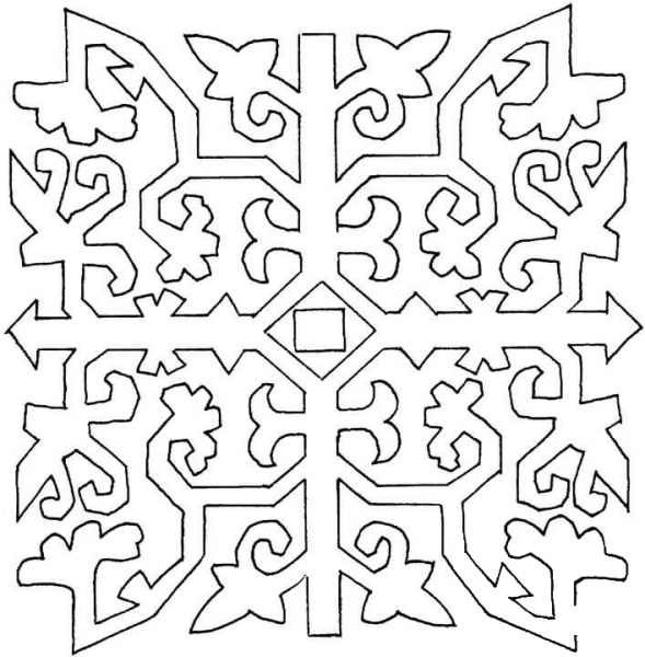 Pattern  coloring page image
