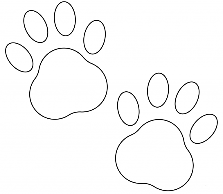 Paw Prints Emoji coloring page ColouringPages