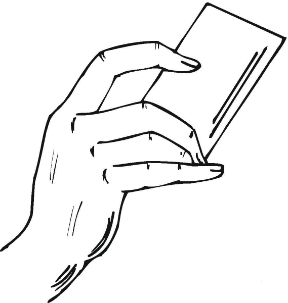 Paying by Credit Card coloring page image