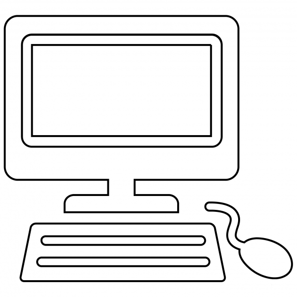 PC Emoji coloring page image