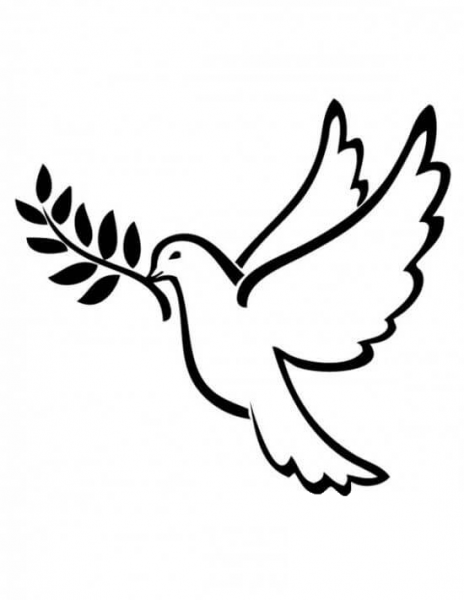 Peace Dove coloring page image