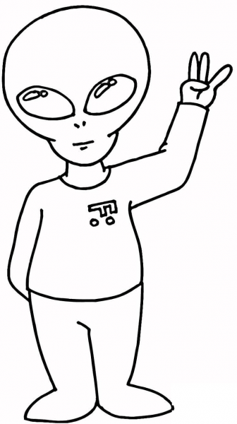 Peace to Earth  coloring page image
