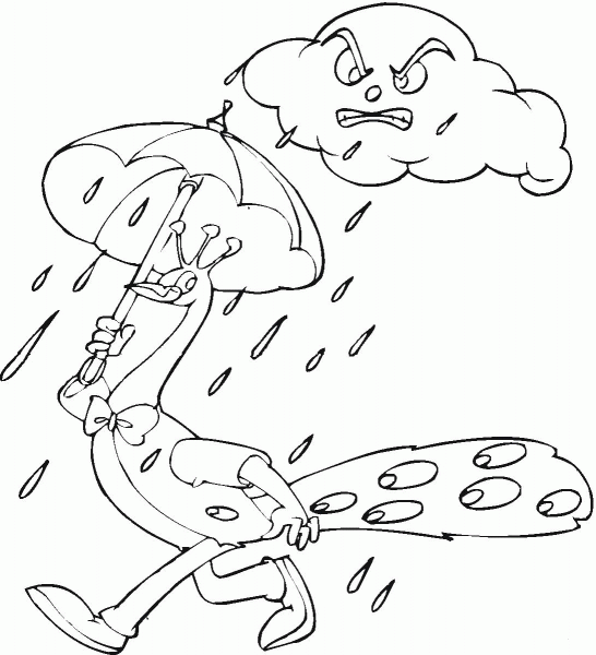 Peacock Illustration coloring page image