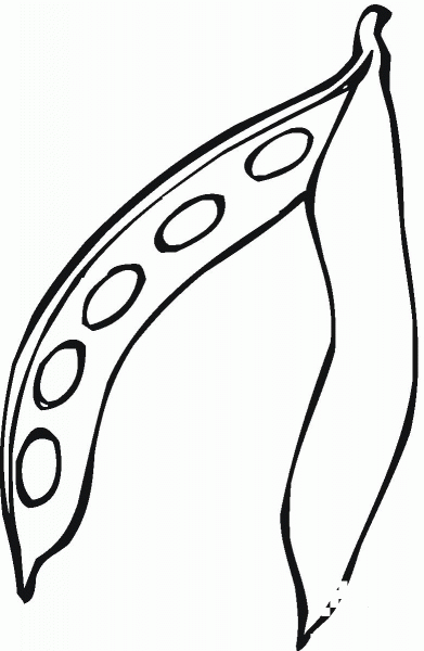 Peas coloring page image