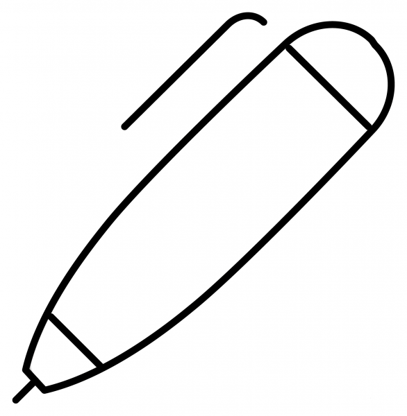 Pen Emoji coloring page image