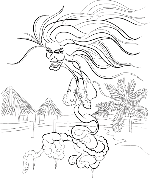 Penanggalan coloring page image