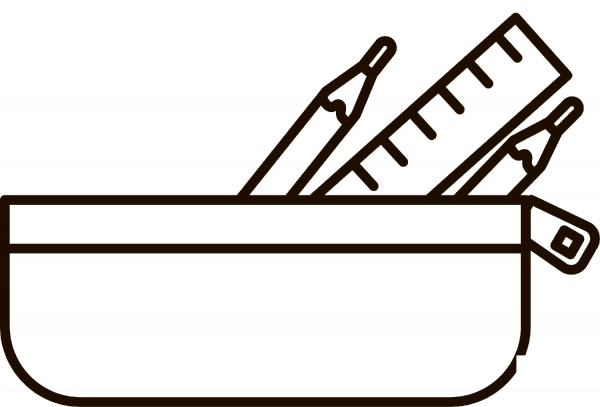 Pencil Case coloring page image