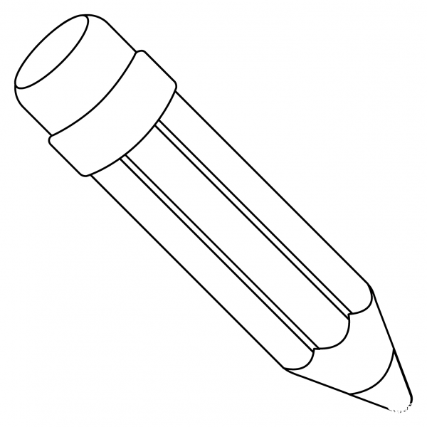 Pencil Emoji coloring page image