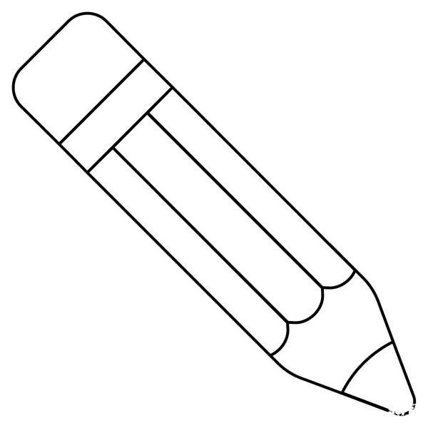 Pencil Emoji coloring page image