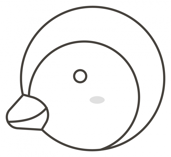 Penguin coloring page image