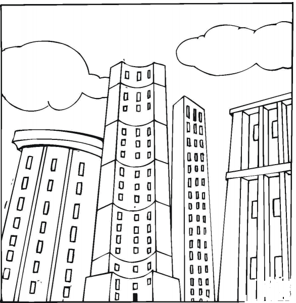 Penthouses  coloring page image