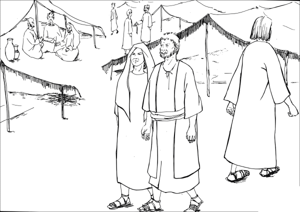 People Found a Plain in Shinar and Settled There coloring page image