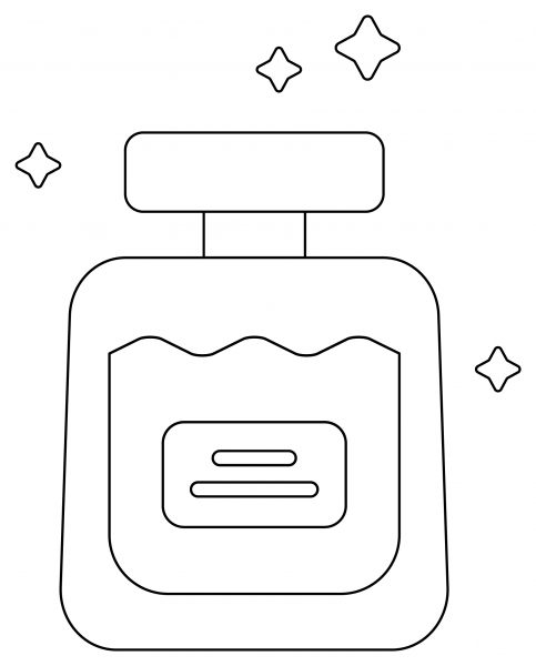 Perfume coloring page image