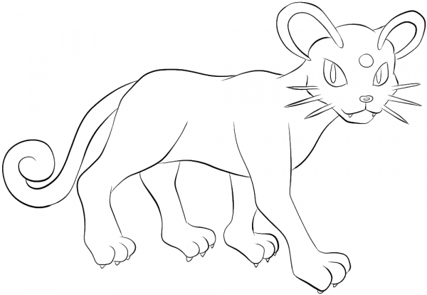 Persian coloring page image