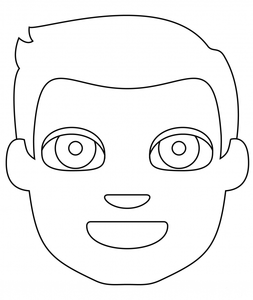 Person Blond Hair coloring page image