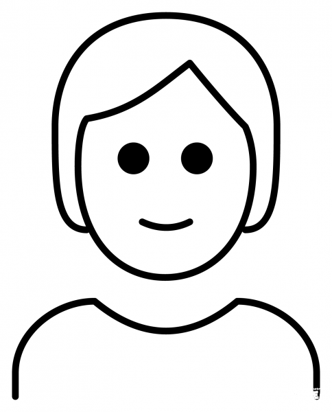 Person Emoji coloring page image