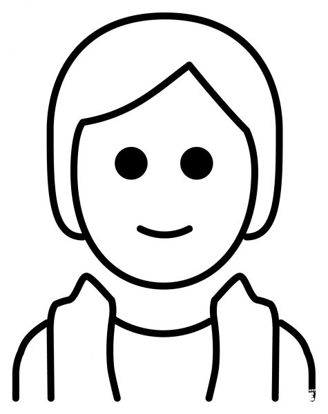 Person in Steamy Room Emoji coloring page image
