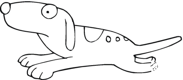 Pet in Motion Caricature coloring page image
