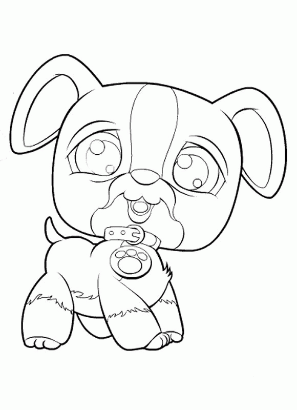 Pet Shop Dog coloring page - ColouringPages