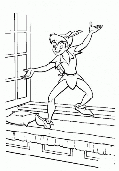 Peter Pan coloring page image