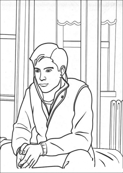 Peter Parker  coloring page image
