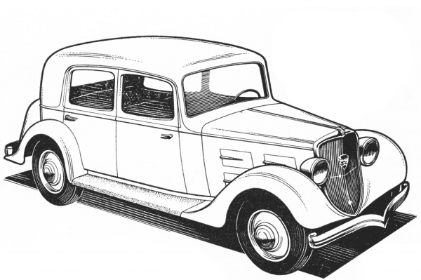 Peugeot 301CR coloring page image